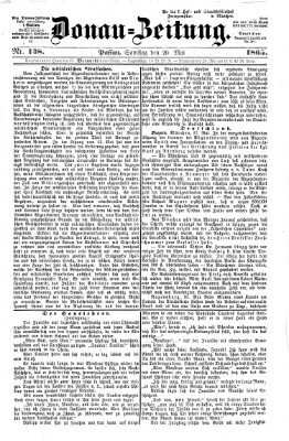 Donau-Zeitung Samstag 20. Mai 1865