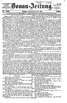 Donau-Zeitung Sonntag 28. Mai 1865