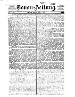 Donau-Zeitung Freitag 9. Juni 1865