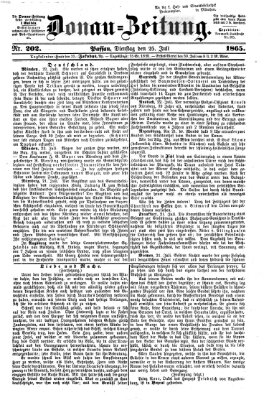 Donau-Zeitung Dienstag 25. Juli 1865