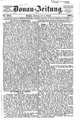 Donau-Zeitung Sonntag 6. August 1865