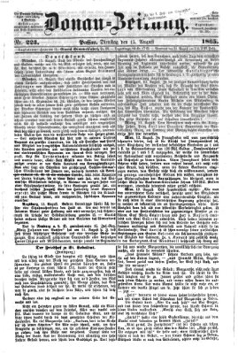 Donau-Zeitung Dienstag 15. August 1865