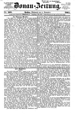 Donau-Zeitung Mittwoch 8. November 1865