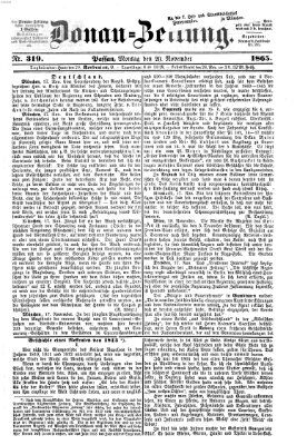 Donau-Zeitung Montag 20. November 1865