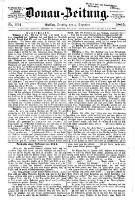 Donau-Zeitung Dienstag 5. Dezember 1865