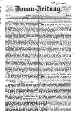 Donau-Zeitung Mittwoch 3. Januar 1866