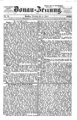 Donau-Zeitung Dienstag 9. Januar 1866