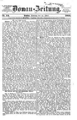 Donau-Zeitung Sonntag 14. Januar 1866