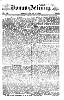 Donau-Zeitung Dienstag 16. Januar 1866