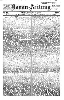 Donau-Zeitung Freitag 19. Januar 1866