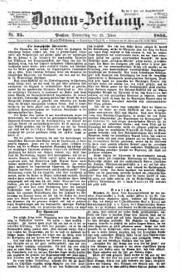 Donau-Zeitung Donnerstag 25. Januar 1866