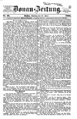 Donau-Zeitung Samstag 27. Januar 1866