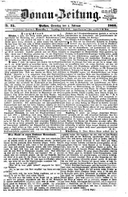 Donau-Zeitung Sonntag 4. Februar 1866