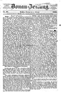 Donau-Zeitung Montag 5. Februar 1866