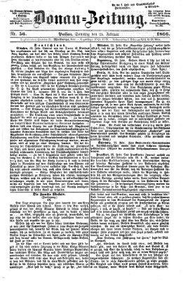 Donau-Zeitung Sonntag 25. Februar 1866