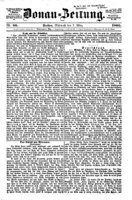 Donau-Zeitung Mittwoch 7. März 1866