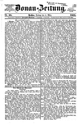 Donau-Zeitung Freitag 9. März 1866