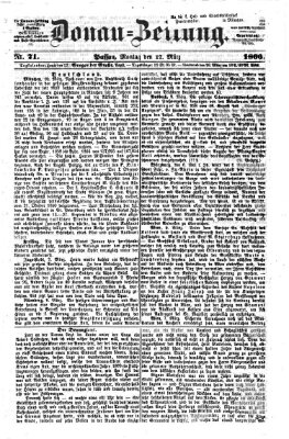 Donau-Zeitung Montag 12. März 1866