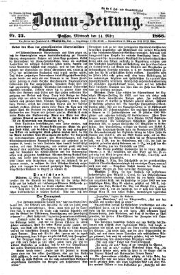 Donau-Zeitung Mittwoch 14. März 1866