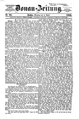 Donau-Zeitung Montag 9. April 1866