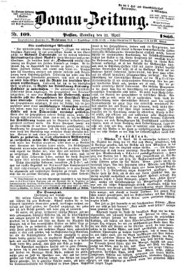 Donau-Zeitung Samstag 21. April 1866