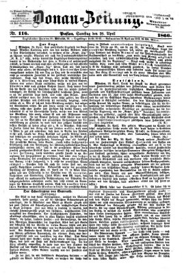 Donau-Zeitung Samstag 28. April 1866