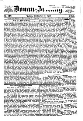 Donau-Zeitung Montag 30. April 1866