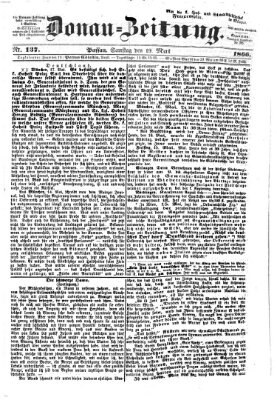 Donau-Zeitung Samstag 19. Mai 1866