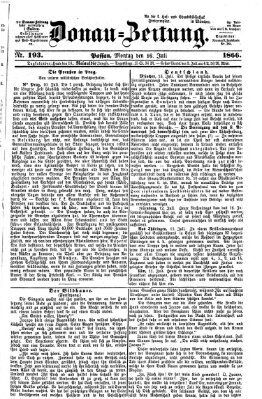 Donau-Zeitung Montag 16. Juli 1866