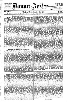 Donau-Zeitung Donnerstag 26. Juli 1866