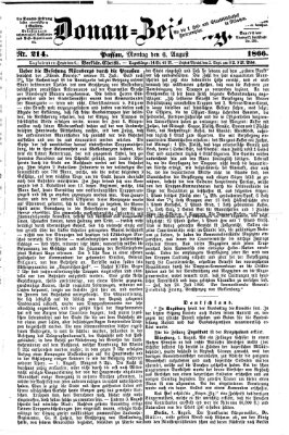 Donau-Zeitung Montag 6. August 1866