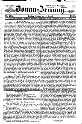 Donau-Zeitung Freitag 17. August 1866