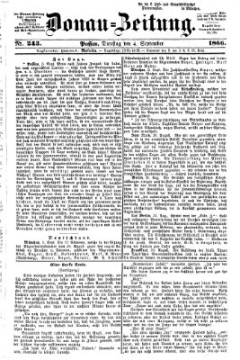 Donau-Zeitung Dienstag 4. September 1866