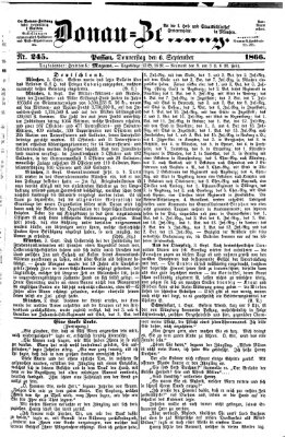 Donau-Zeitung Donnerstag 6. September 1866