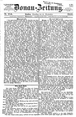 Donau-Zeitung Samstag 15. September 1866