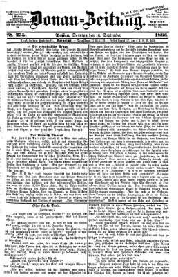 Donau-Zeitung Sonntag 16. September 1866