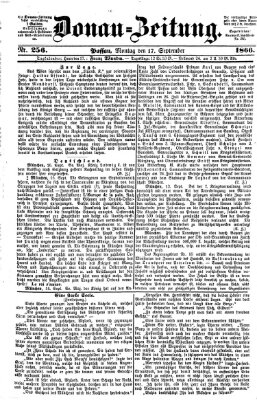 Donau-Zeitung Montag 17. September 1866