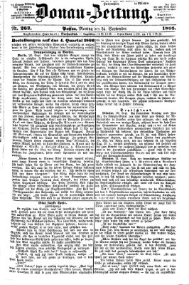 Donau-Zeitung Montag 24. September 1866