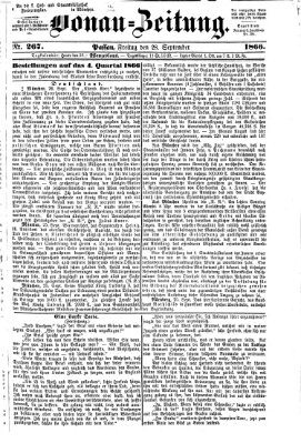 Donau-Zeitung Freitag 28. September 1866