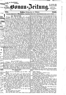 Donau-Zeitung Freitag 12. Oktober 1866