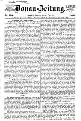 Donau-Zeitung Sonntag 21. Oktober 1866