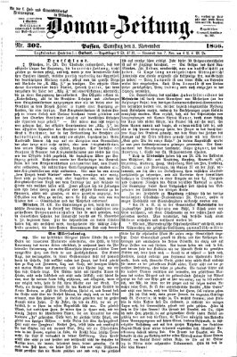 Donau-Zeitung Samstag 3. November 1866