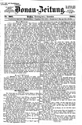 Donau-Zeitung Sonntag 4. November 1866