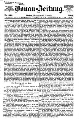 Donau-Zeitung Montag 12. November 1866