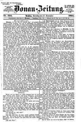 Donau-Zeitung Samstag 17. November 1866