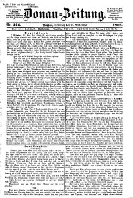 Donau-Zeitung Sonntag 25. November 1866