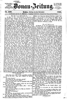 Donau-Zeitung Freitag 30. November 1866