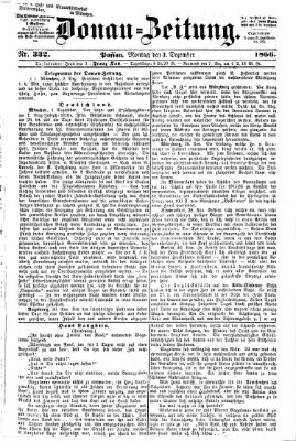 Donau-Zeitung Montag 3. Dezember 1866