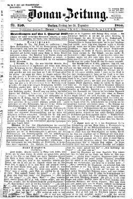 Donau-Zeitung Freitag 21. Dezember 1866