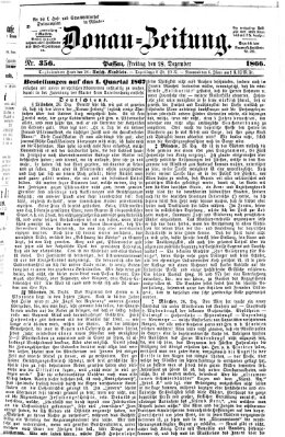 Donau-Zeitung Freitag 28. Dezember 1866